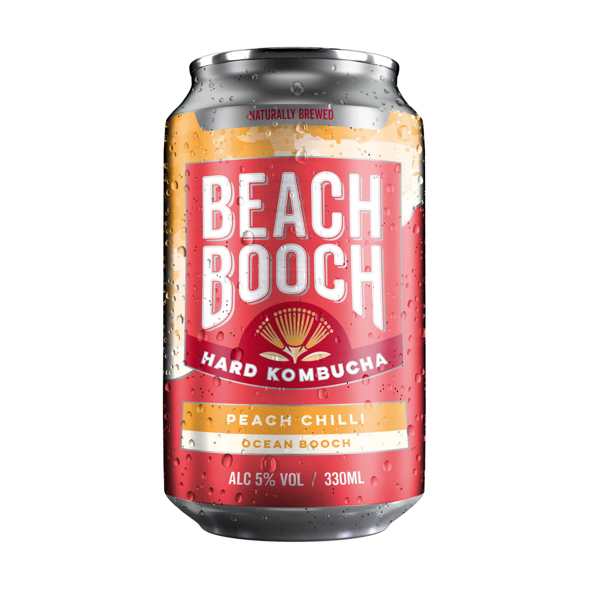 Beach Booch Ocean Booch peach chilli alcoholic kombucha